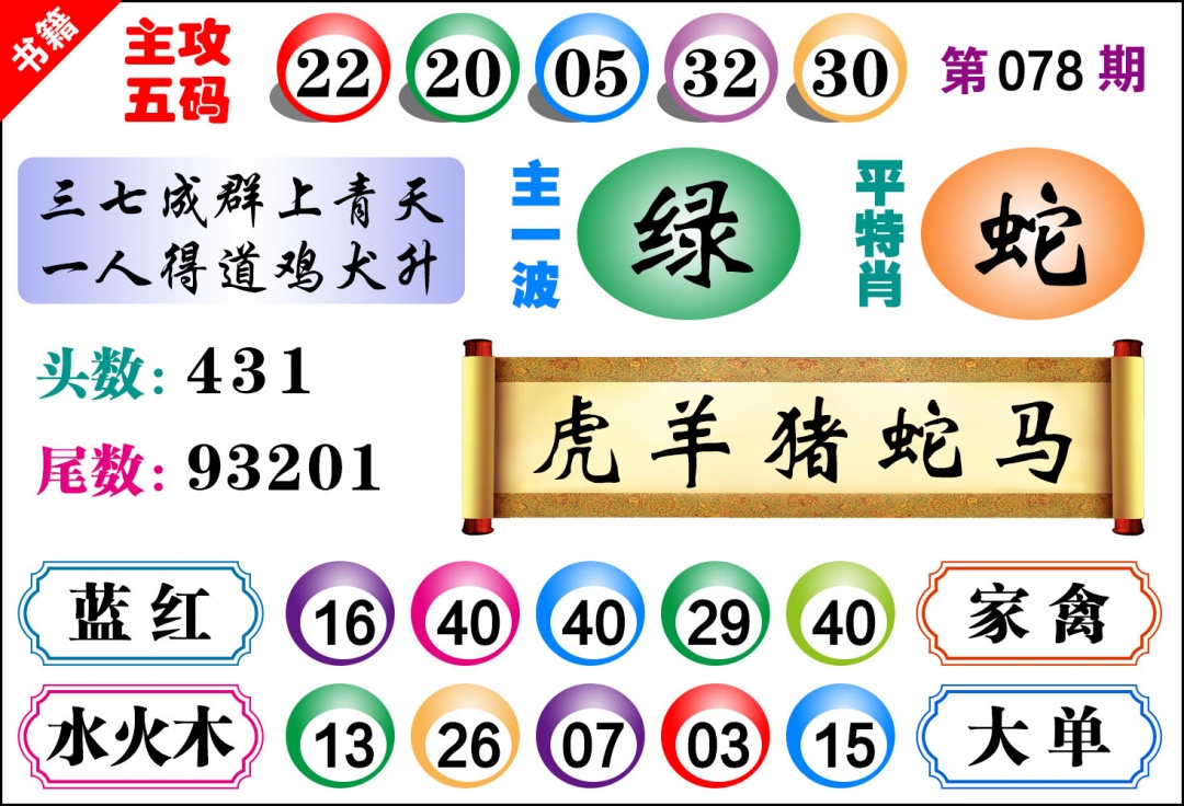 078期澳门主攻五码[图]