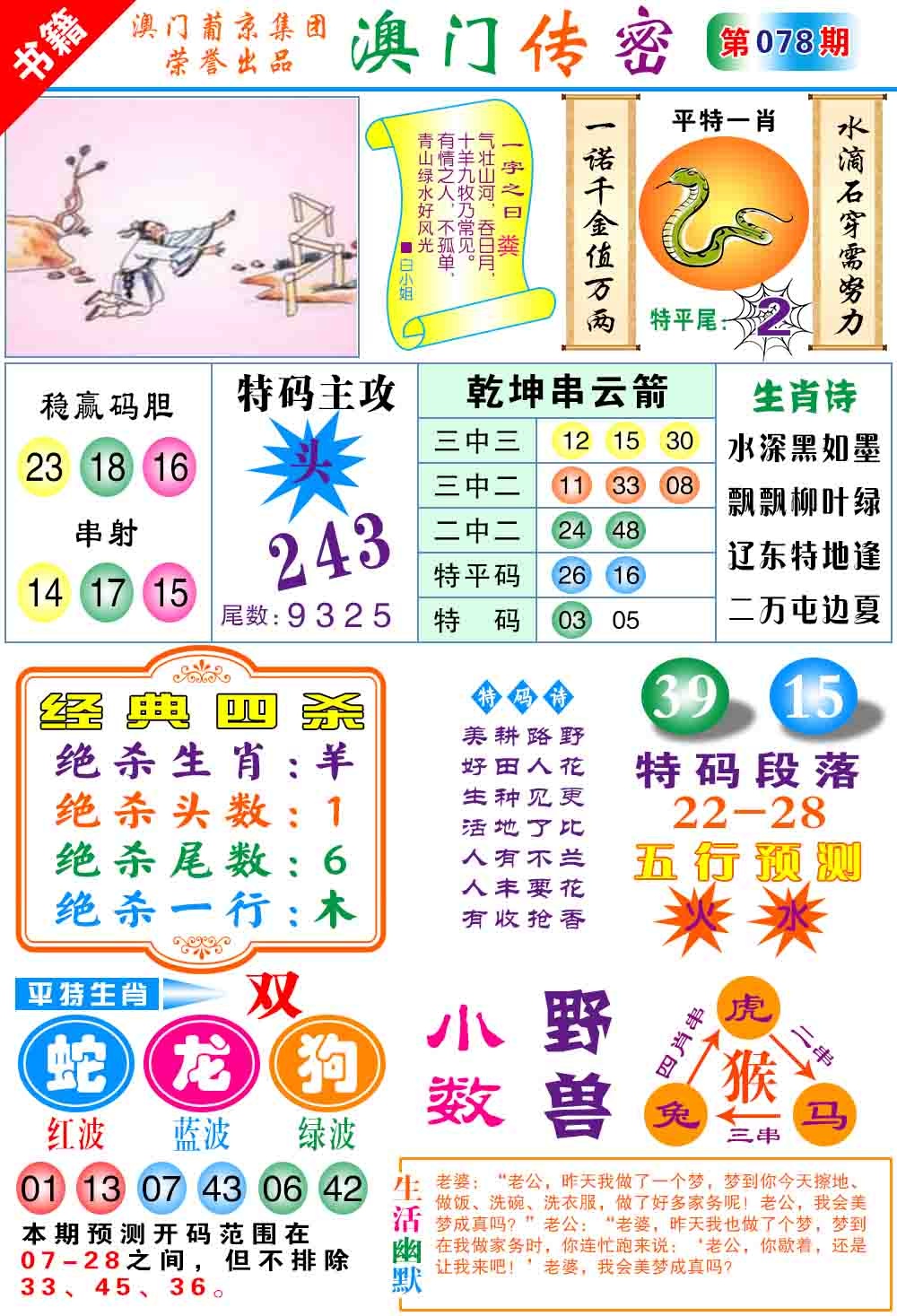 078期澳门传密心水[图]